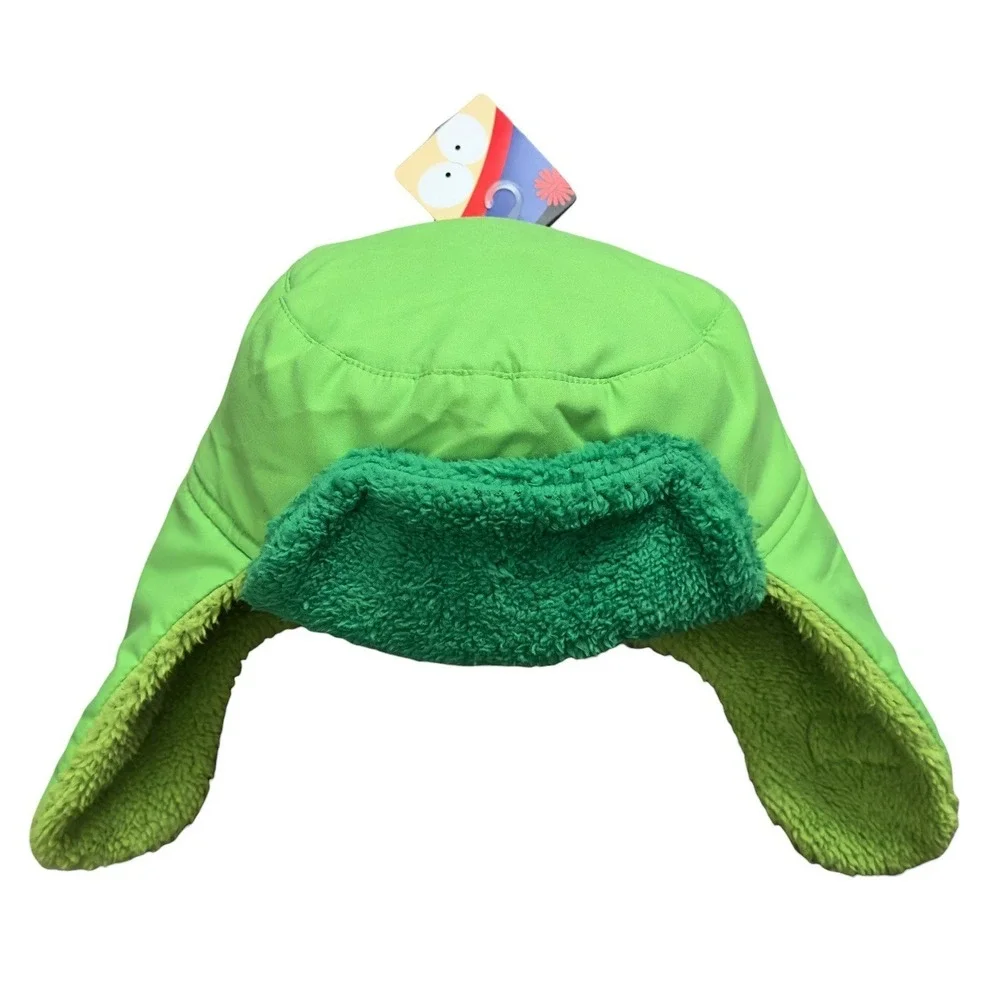 South Park Kyle Broflovski Green Trapper Hat with Ear Flaps One Size